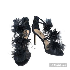 🆕 Badgley Mischa Jewel Sandals Black Satin